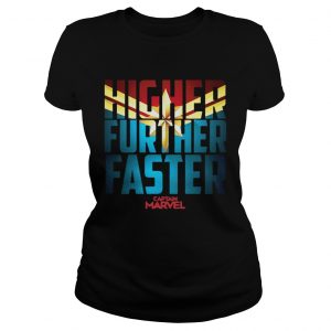 Higher Further Faster Captain Marvel Ladies Tee