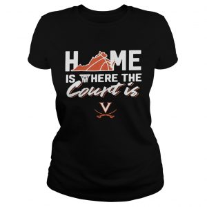 Home Is Where The Court Is Virginia Cavaliers Ladies Tee