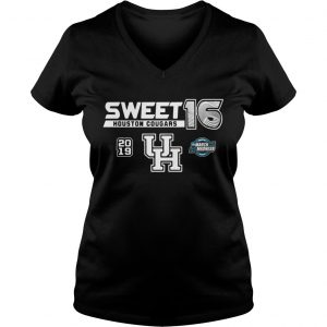 Houston Cougars 2019 NCAA Basketball Tournament March Madness Sweet 16 Ladies Vneck