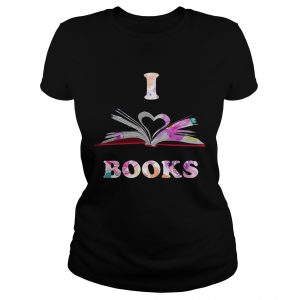 I Love Book Ladies Tee