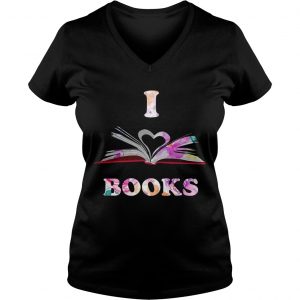 I Love Book Ladies Vneck