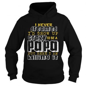 I Never Dreamed Id Grow Up Crazy To Be A Papa But Here I Am Killing It Hoodie