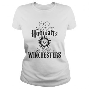 I never received my letter to Hogwarts so Im going hunting with the Winchesters Ladies Tee