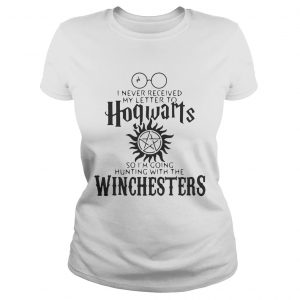 I never received my letter to Hogwarts so Im going hunting with the Winchesters Ladies Tee