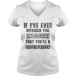 If Ive Ever Offended You Im Sorry That Youre A Little Bitch Ladies Vneck