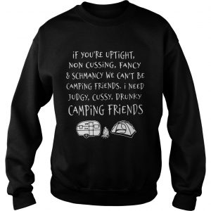 If youre uptight noncussing fancy and schmancy we cant be camping friends Sweatshirt