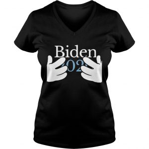Joe Biden 2020 Hands for President Ladies Vneck
