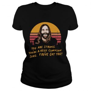 Jonathan Van Ness Queer Eye you are strong youre a Kelly Clarkson song retro Ladies Tee