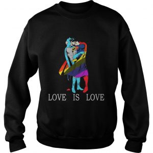 LGBT Superman and Batman love is love Sweatshirt
