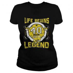 Life begins at 40 born in 1979 the year of the legend ladies tee