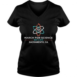 March for Science 2019 Sacramento CA Ladies Vneck