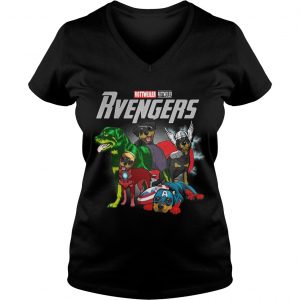 Marvel Avengers Endgame Rottweiler Rvengers Ladies Vneck