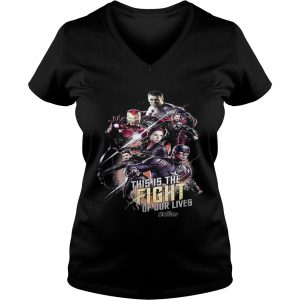 Marvel Avengers Super Hero this is the fight of our lives Ladies Vneck