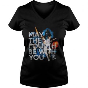 May the fourth be with you star wars day Ladies Vneck