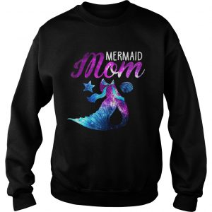 Mermaid Mom Squad Birthday Party Colorful Sweatshirt