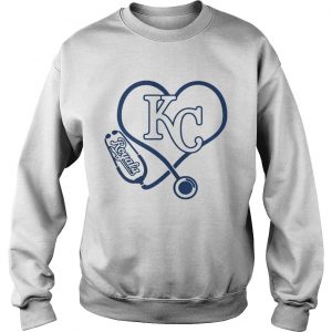 Nurse loves Kansas City Royals stethoscope Sweatshirt