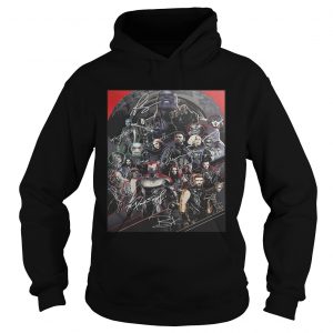 Official Marvel Avengers endgame poster character signature Hoodie