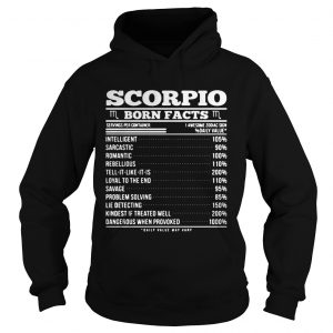 Scorpio born facts servings per container 1 awesome zodiac sign Hoodie