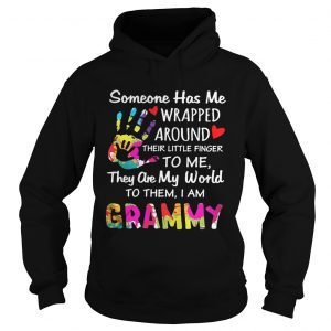 Someone has me wrapped around their little finger to me they are my world to them I am grammy Hoodie