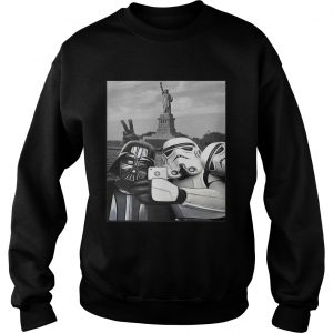 Star wars darth vader and stormtroopers take a selfie Statue of Liberty Sweatshirt