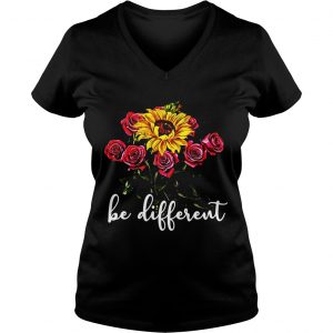 Sunflower and roses be different Ladies Vneck