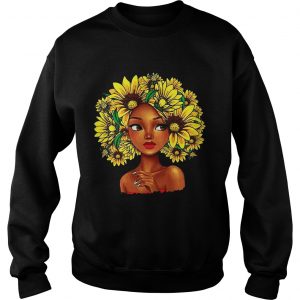 Sunflower natural hair for girl Sweatshirt