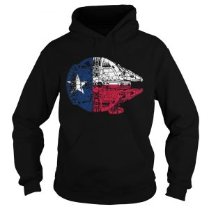 Texas Flag and The Millennium Falcon Star Wars Hoodie