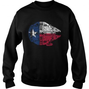 Texas Flag and The Millennium Falcon Star Wars Sweatshirt