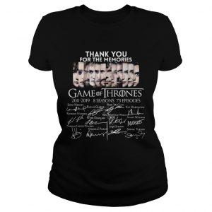 Thank you for the memories Game Of Thrones Ladies Tee