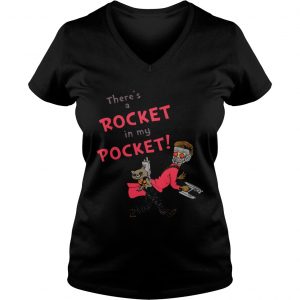 Theres a Rocket in my pocket Ladies Vneck