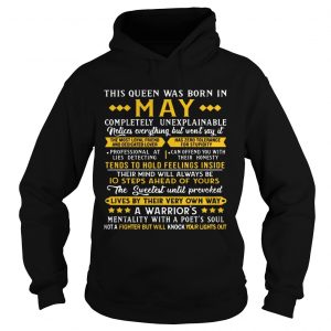 This Queens Was Born In May A Warrior’s Mentality Birthday Women Hoodie