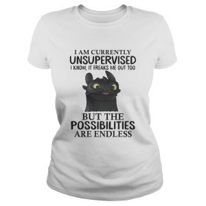 Toothless I am currently unsupervised I know It freaks me out too Ladies Tee