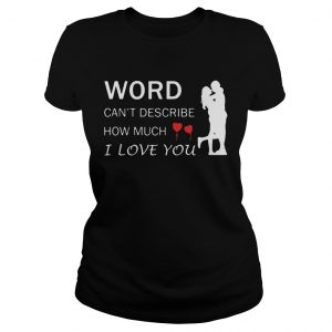 Words cant describe how much I love You Ladies Tee
