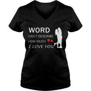 Words cant describe how much I love You Ladies Vneck