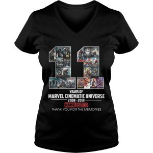 11 years of Marvel Cinematic Universe 2008 2019 Marvel Studios thank you Ladies Vneck