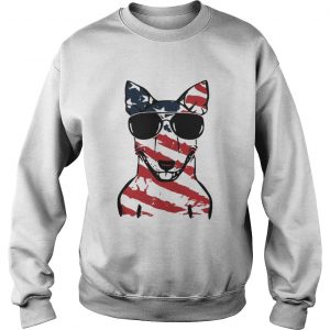 4th Of July Bull Terrier American Flag Sweatshirt
