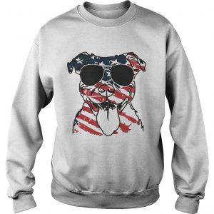 4th Of July Pitbull American Flag Sweatshirt