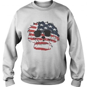 4th Of July Shih Tzu American Flag Sweatshirt