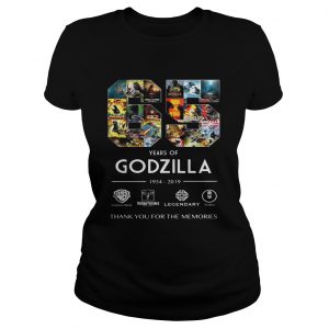 65 years of Godzilla 1954 2019 thank you for the memories Ladies Tee