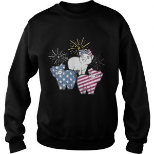 American Flag Pigs For Independence Day Funny Sweatshirt