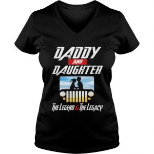 Avenger Endgame daddy and daughter Jeep the legendthe legacy Ladies Vneck
