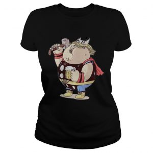 Avengers Endgame Thor fat and beer Ladies Tee