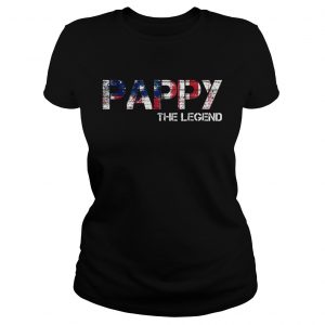 Awesome Father Day Pappy The Legend American Ladies Tee
