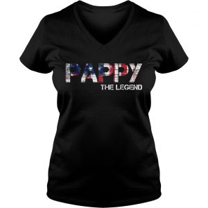 Awesome Father Day Pappy The Legend American Ladies Vneck