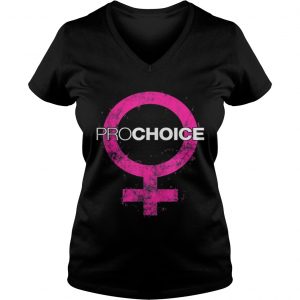 Awesome Pro Choice Design Female Symbol Ladies Vneck