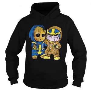 Baby Groot and Thanos Hoodie