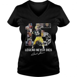 Bart Starr 15 19342019 thank you for the memories Ladies Vneck