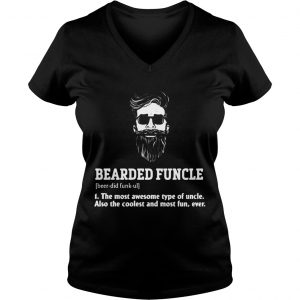 Bearded Funcle Ladies Vneck