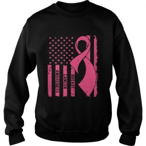Breast Cancer Awareness American Flag SweatShirt