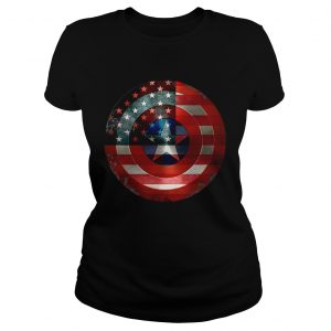 Captain America Shield Ladies Tee